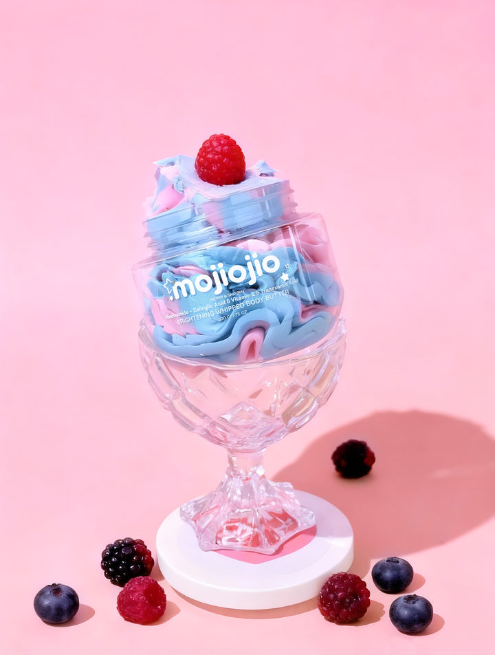 mojiojio Beauty Berry & Sakura Brightening Whipped Body Butter 200g