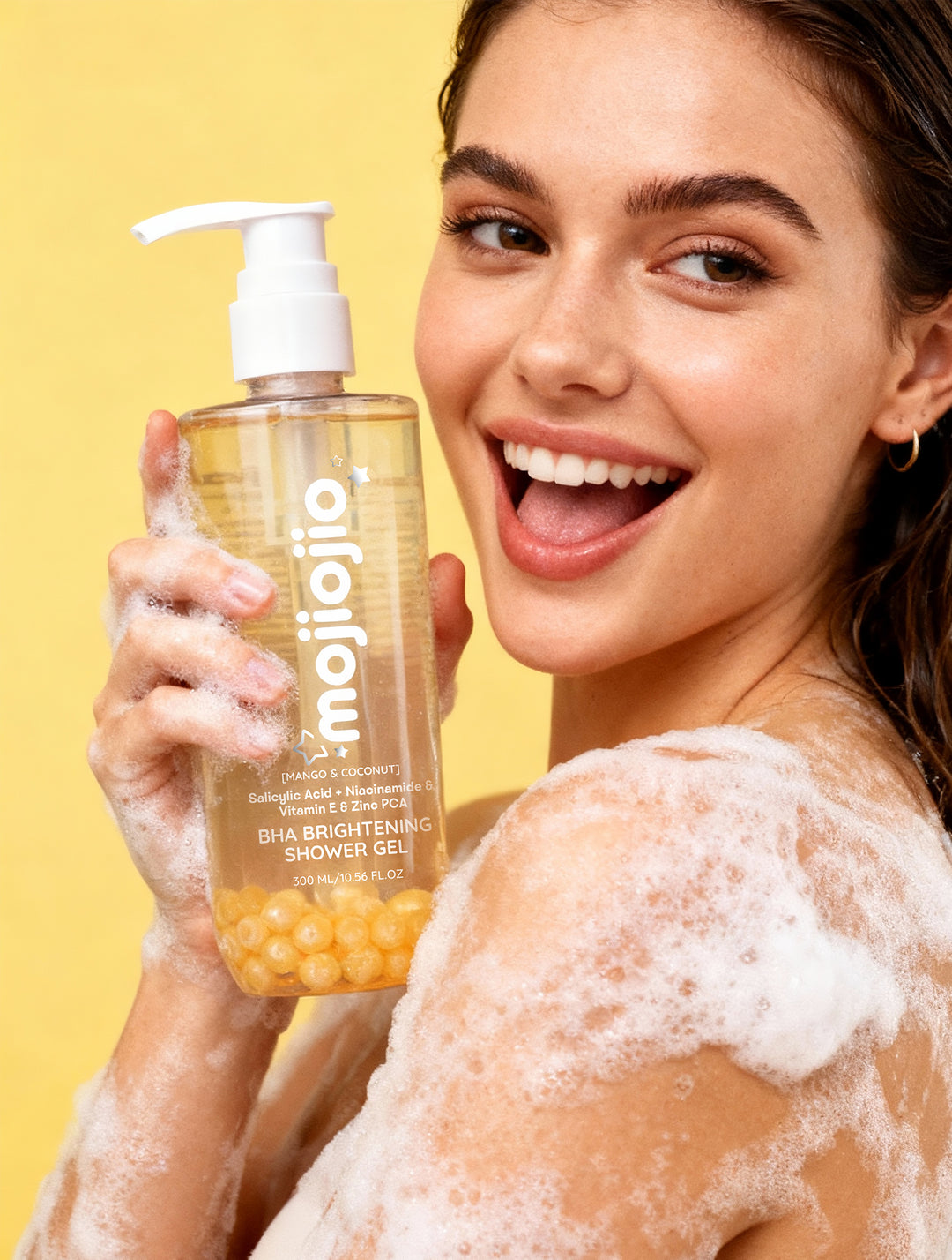 mojiojio Beauty Mango & Coconut BHA Brightening Shower Gel 300ml