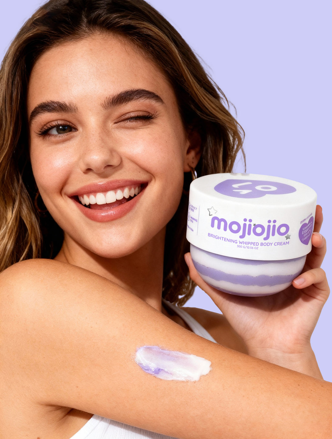 mojiojio Beauty Berry & Sakrua Brightening Whipped Body Cream 300g