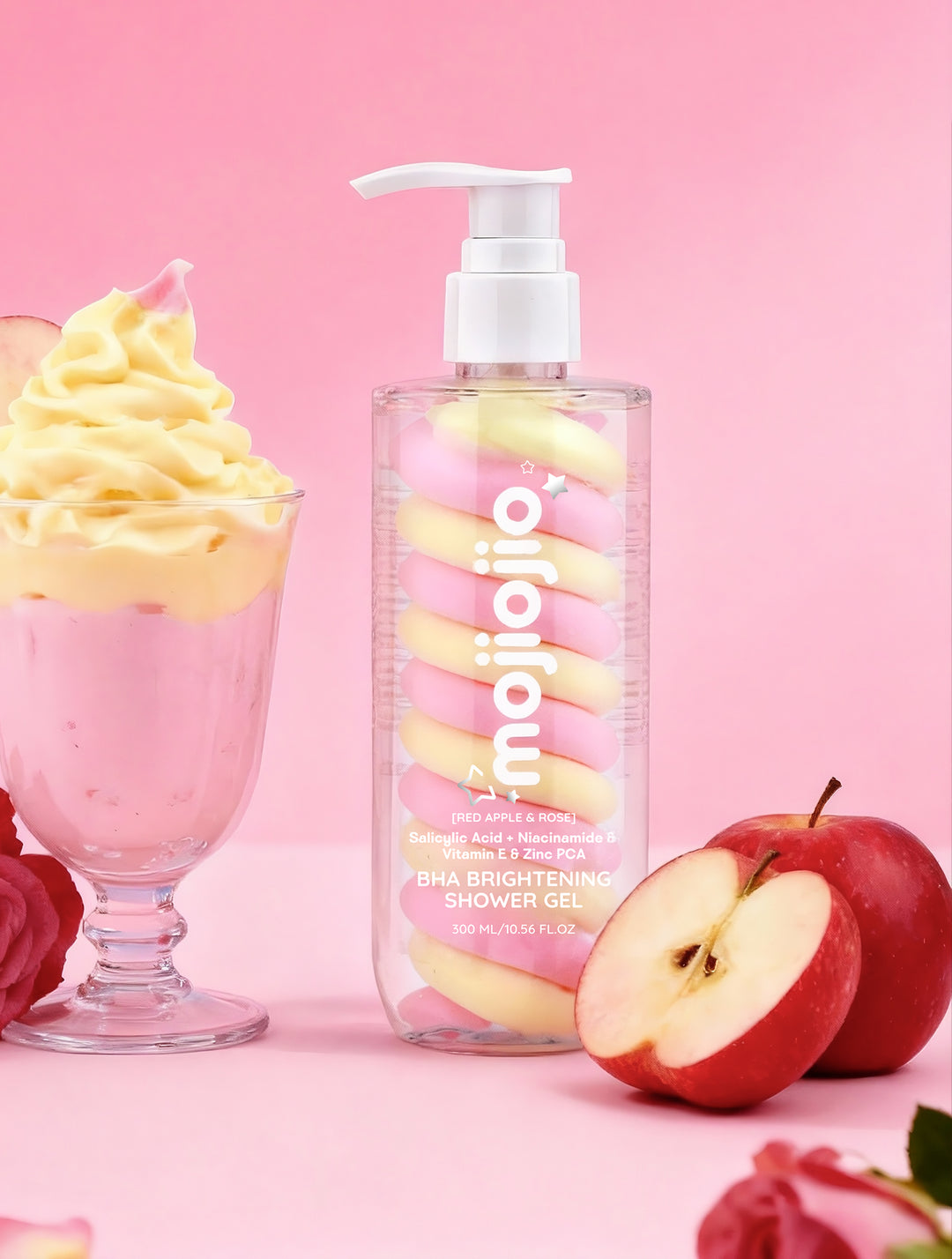 mojiojio Beauty Red Apple & Rose Brightening Body Lotion 300ml