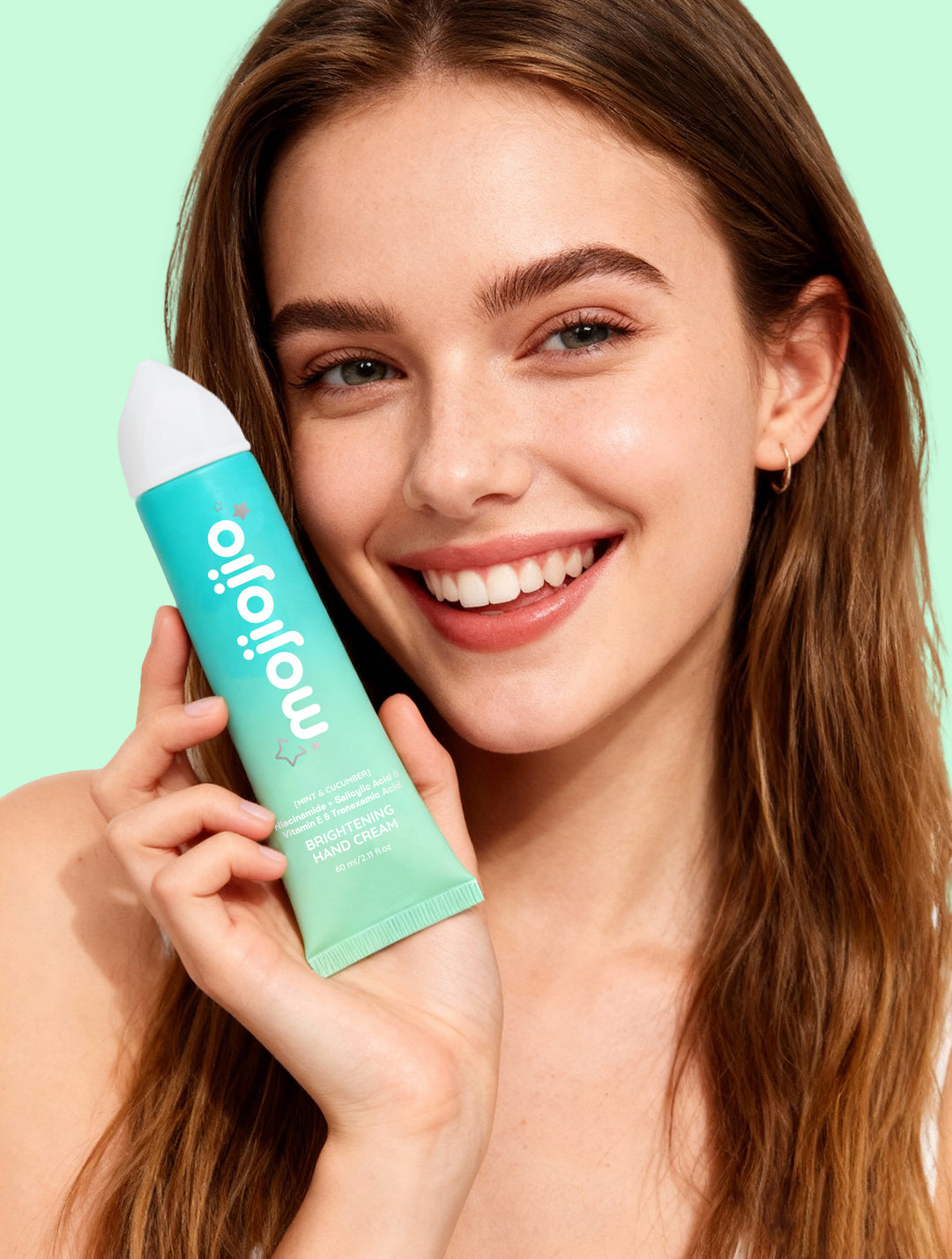mojiojio Beauty Mint & Cucumber Brightening Hand Cream 60ml