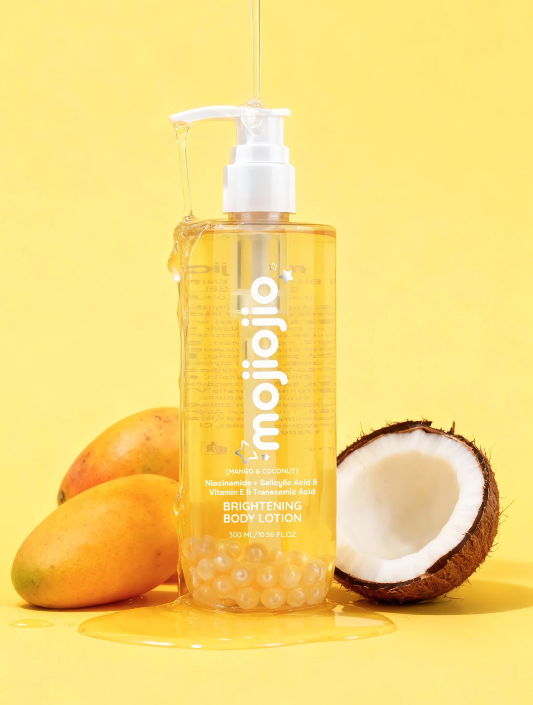 mojiojio Beauty Mango & Coconut BHA Brightening Shower Gel 300ml