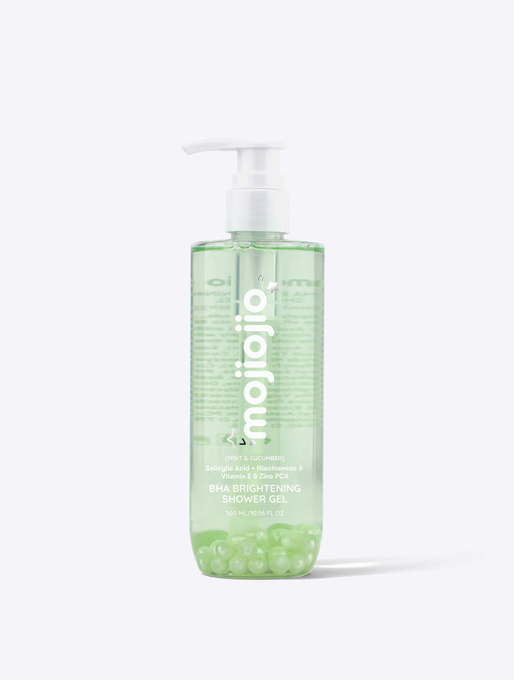 mojiojio Beauty Mint & Cucumber BHA Brightening Shower Gel 300ml