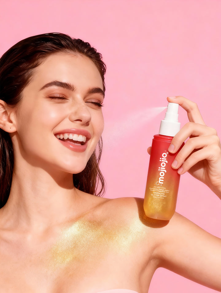 mojiojio Beauty Red Apple & Rose Sparkling Glitter Spray 100ml